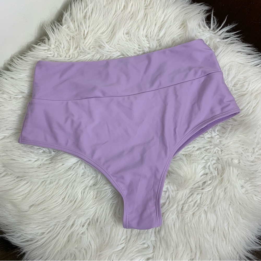 Purple Cheeky Bikini Bottoms